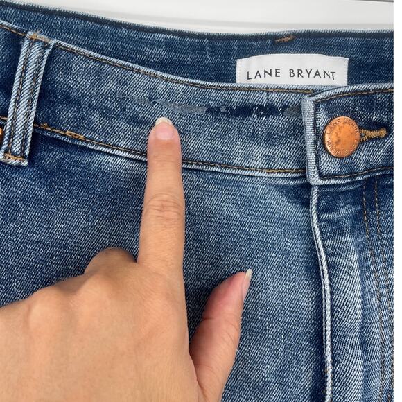 Lane Bryant Bootcut Jeans Womens Sz 24S Magic Waistband Curvy Fit Y2K Stretch - Picture 8 of 10